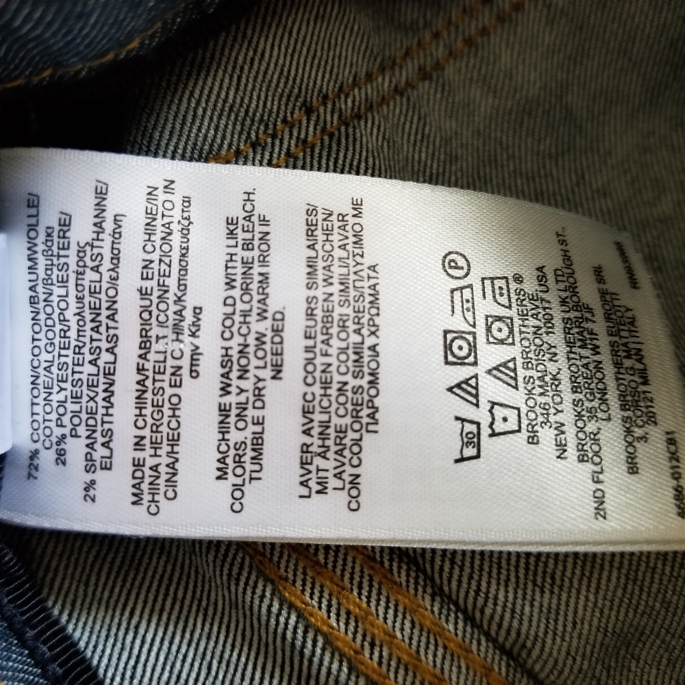 Brooks Brothers Boot Cut Denim Jeans-8 - Picture 6 of 6
